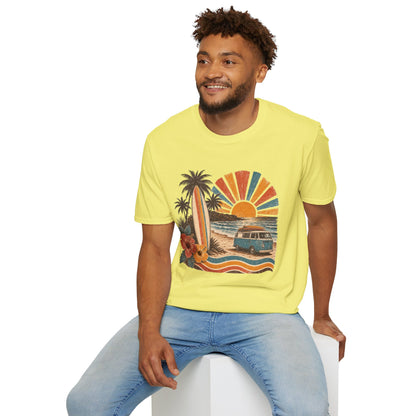 Retro Surf Sunset T-Shirt