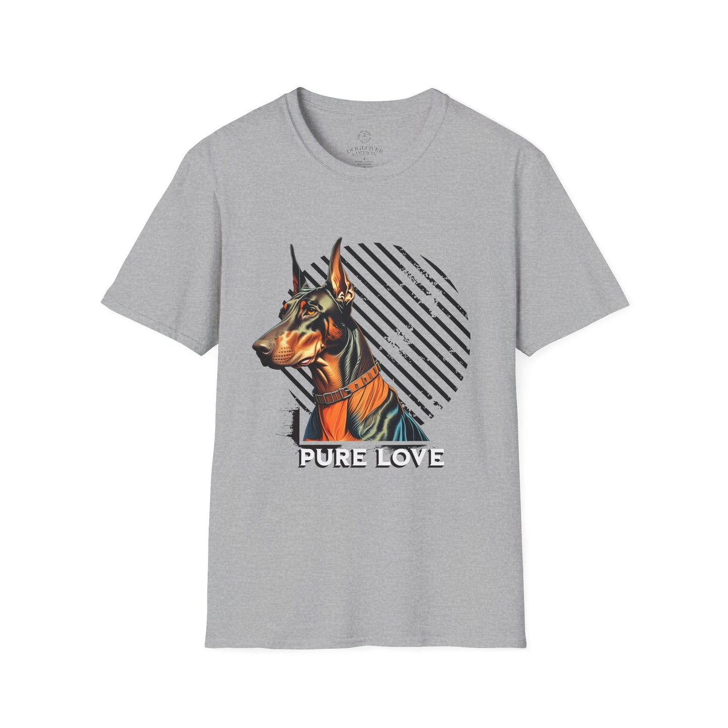 Pure Love Doberman Unisex Softstyle T-Shirt