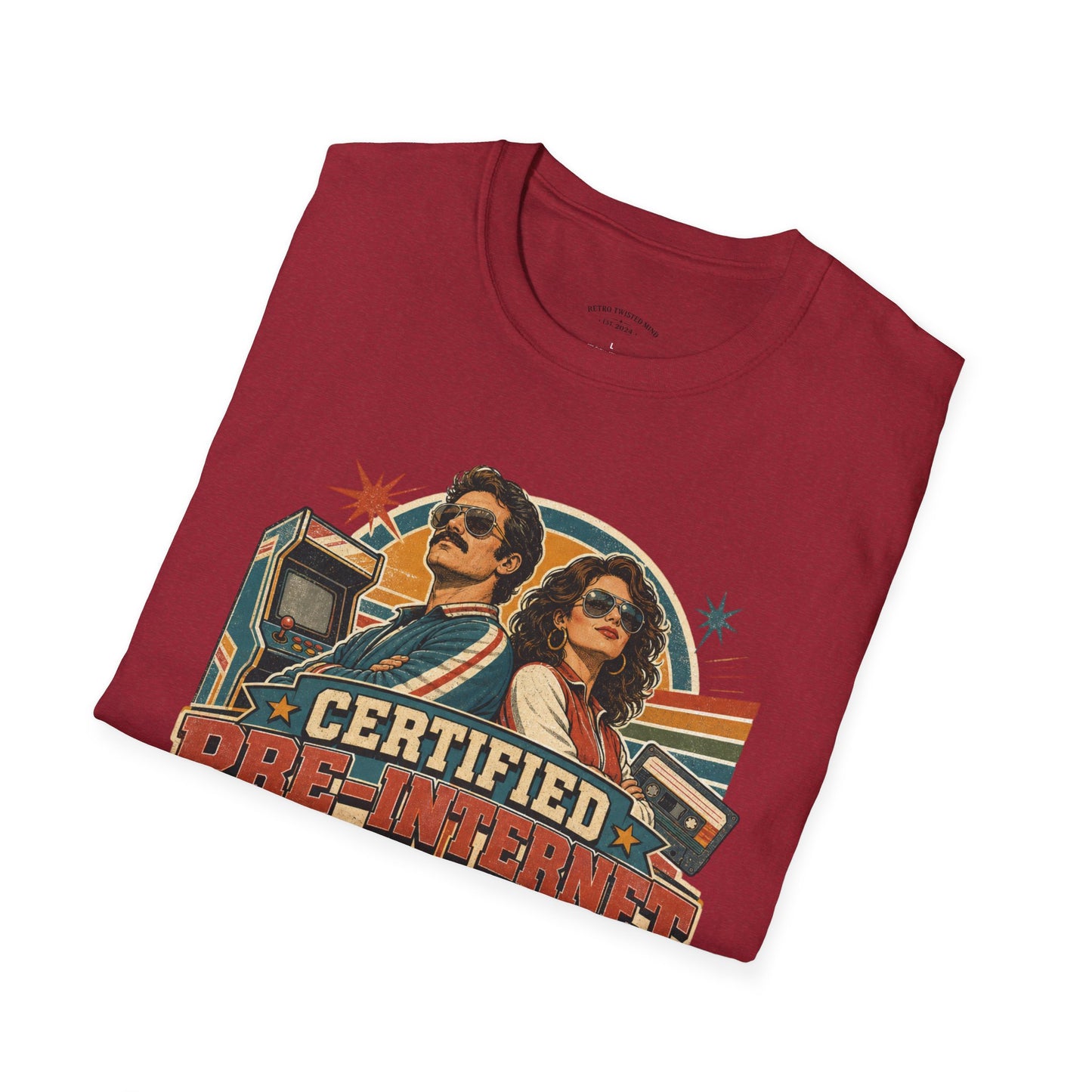 Certified Pre-Pandemic Survivor T-Shirt — Retro 70s Vintage Graphic