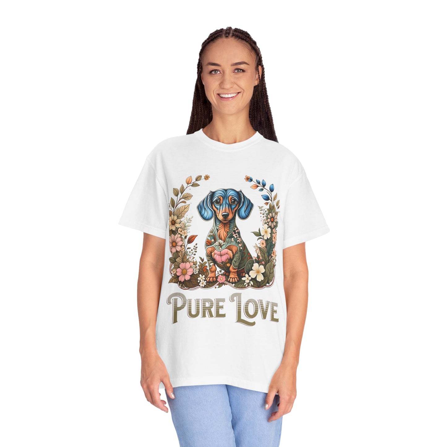 Pure Love Dog T-Shirt | Unisex Garment-Dyed Tee for Pet Lovers