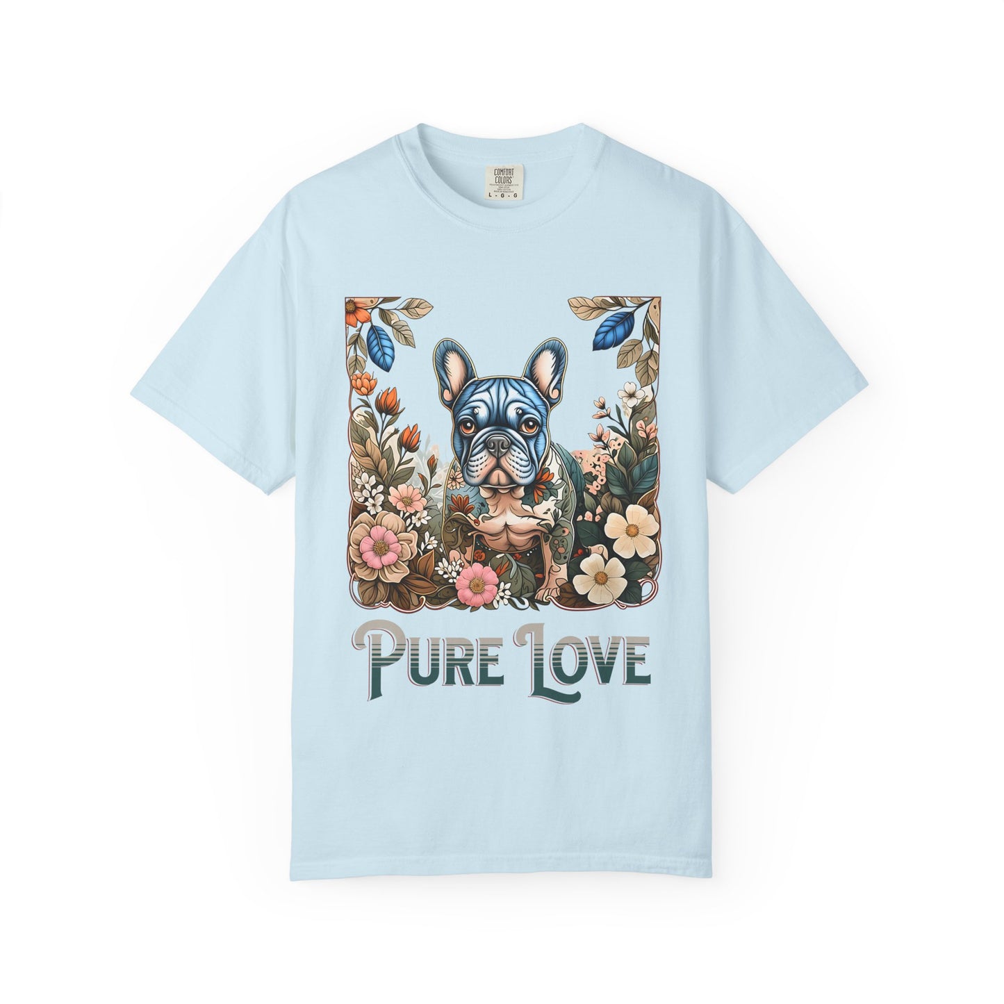 Pure Love Unisex Garment-Dyed T-Shirt - Perfect for Dog Lovers