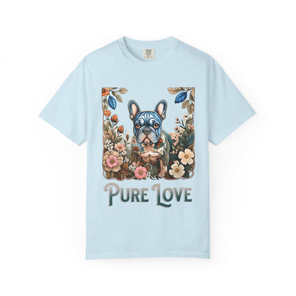 Pure Love Unisex Garment-Dyed T-Shirt - Perfect for Dog Lovers