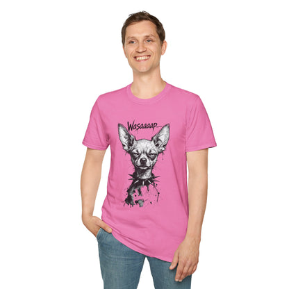 Chihuahua 'Wasaaaap' Graphic T-Shirt — Funny Dog Tee for Pet Lovers