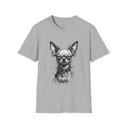 Chihuahua Portrait T‑Shirt — Expressive Black & White Dog Art Tee