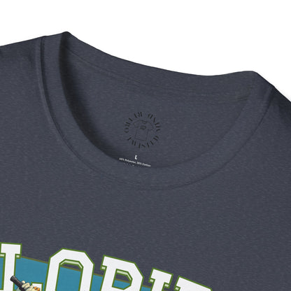 Florida Vibe Unisex Softstyle T-Shirt | Relaxed Fit Graphic Tee for Casual Days, Summer and Travel,florida,sport,golf