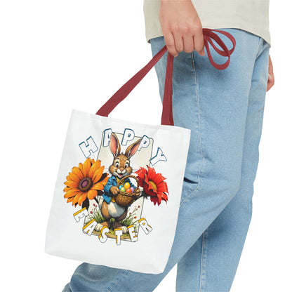 Happy Easter Bunny Tote Bag - Perfect Spring Accessory, Easter bunny
