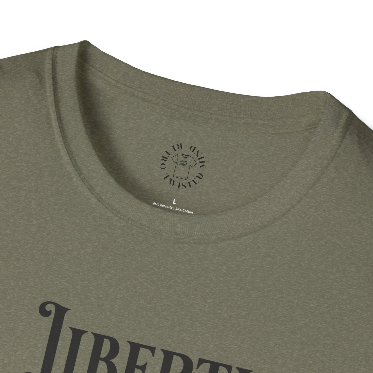 Liberty or Nothing Skull T-Shirt | Unisex Softstyle Tee for Independence Day & Patriotic Celebrations