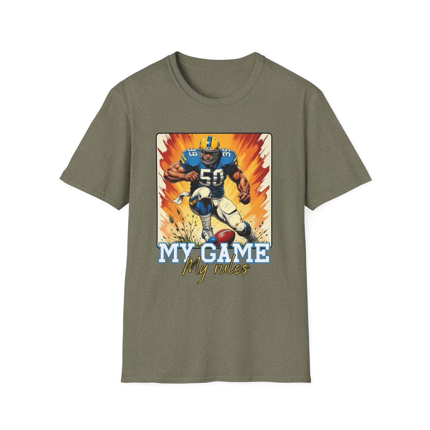 My Game My Rules Unisex Softstyle T-Shirt - Perfect for Sports Fans.sport
