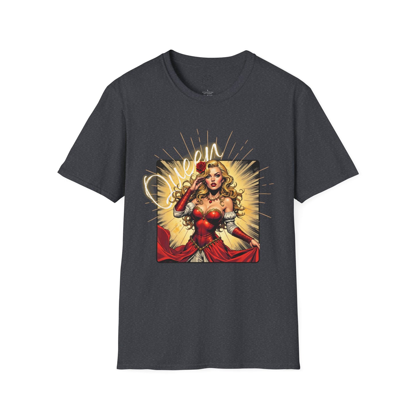 Empowered Women Unisex Softstyle T-Shirt - Bold & Confident Design, queen. girl