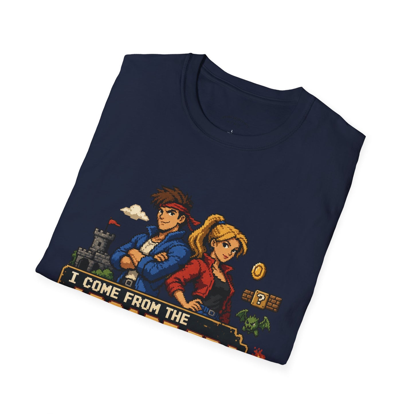 Retro Arcade Era T-Shirt — Pixel RPG Game Tribute