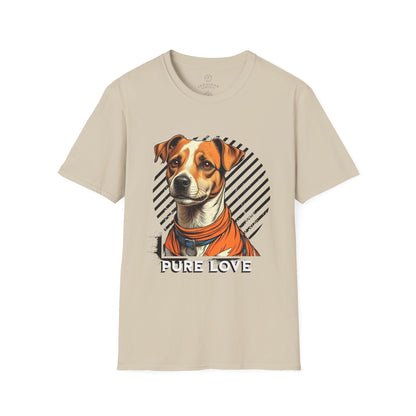 Pure Love Dog Graphic T-Shirt, Unisex Tee for Pet Lovers, Cute Canine Shirt, Gift for Dog Owners, Animal Rescue Apparel