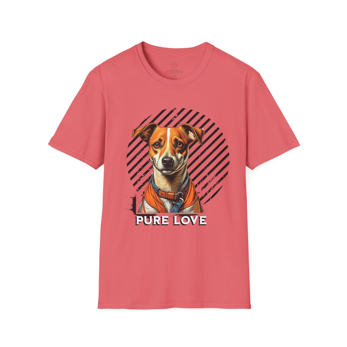 Pure Love Dog Unisex T-Shirt - Softstyle Cotton Tee for Animal Lovers