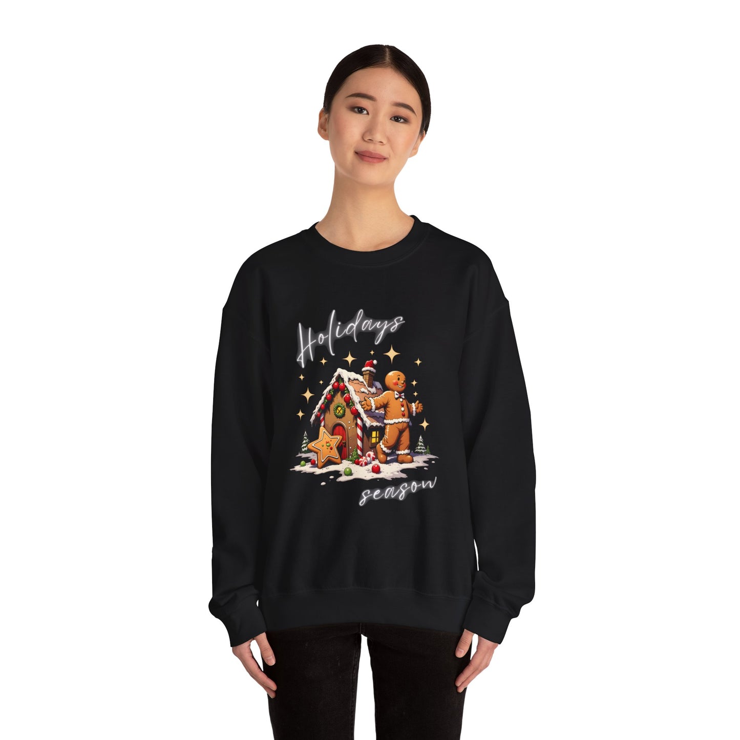 Holiday Season Gingerbread Crewneck Sweatshirt