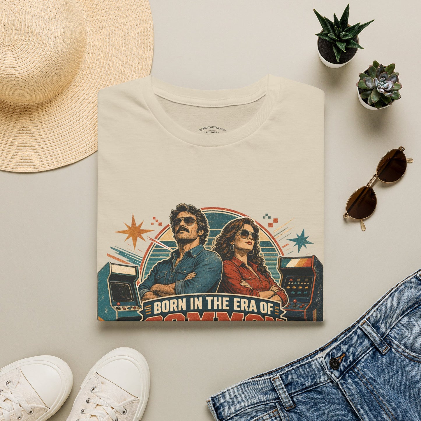 Born in the Era of Common Sense T-Shirt — Retro 70s Vintage Political Graphic Tee