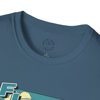 Fishing Like a Pro Unisex Softstyle T-Shirt - Perfect for Anglers & Outdoor Enthusiasts,gator