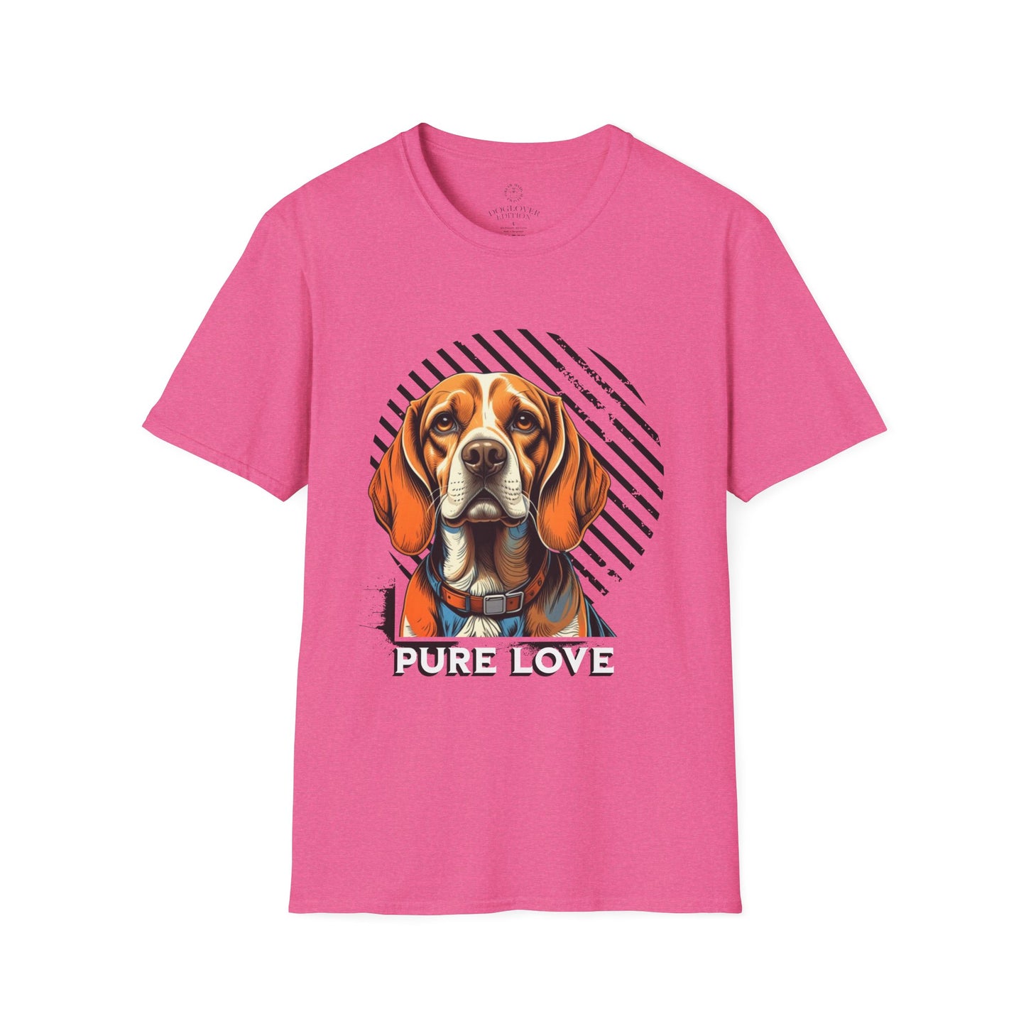 Pure Love Dog T-Shirt - Unisex Softstyle Tee for Animal Lovers