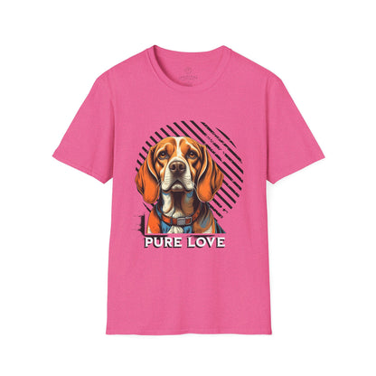 Pure Love Dog T-Shirt - Unisex Softstyle Tee for Animal Lovers