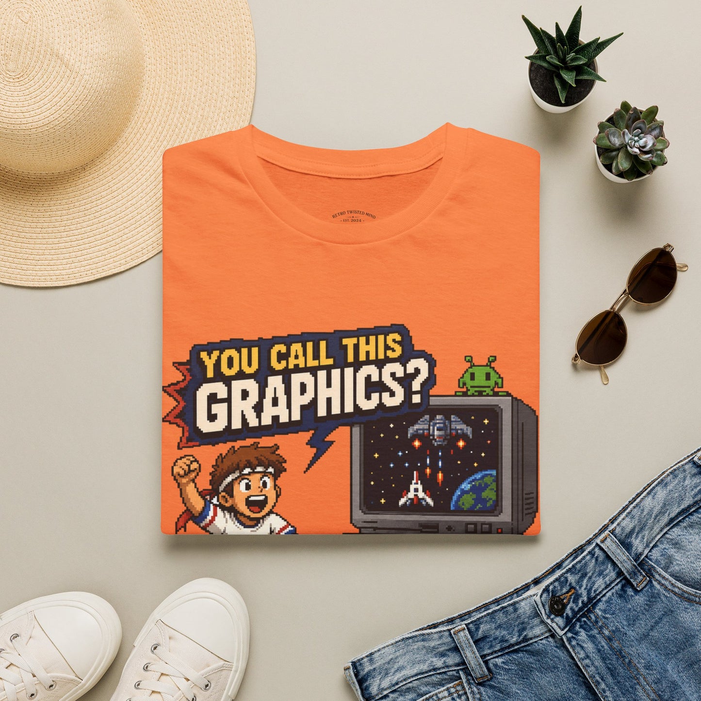 T-Shirt — "You Call This Graphics?" Retro Gamer Vintage Video Game Tee