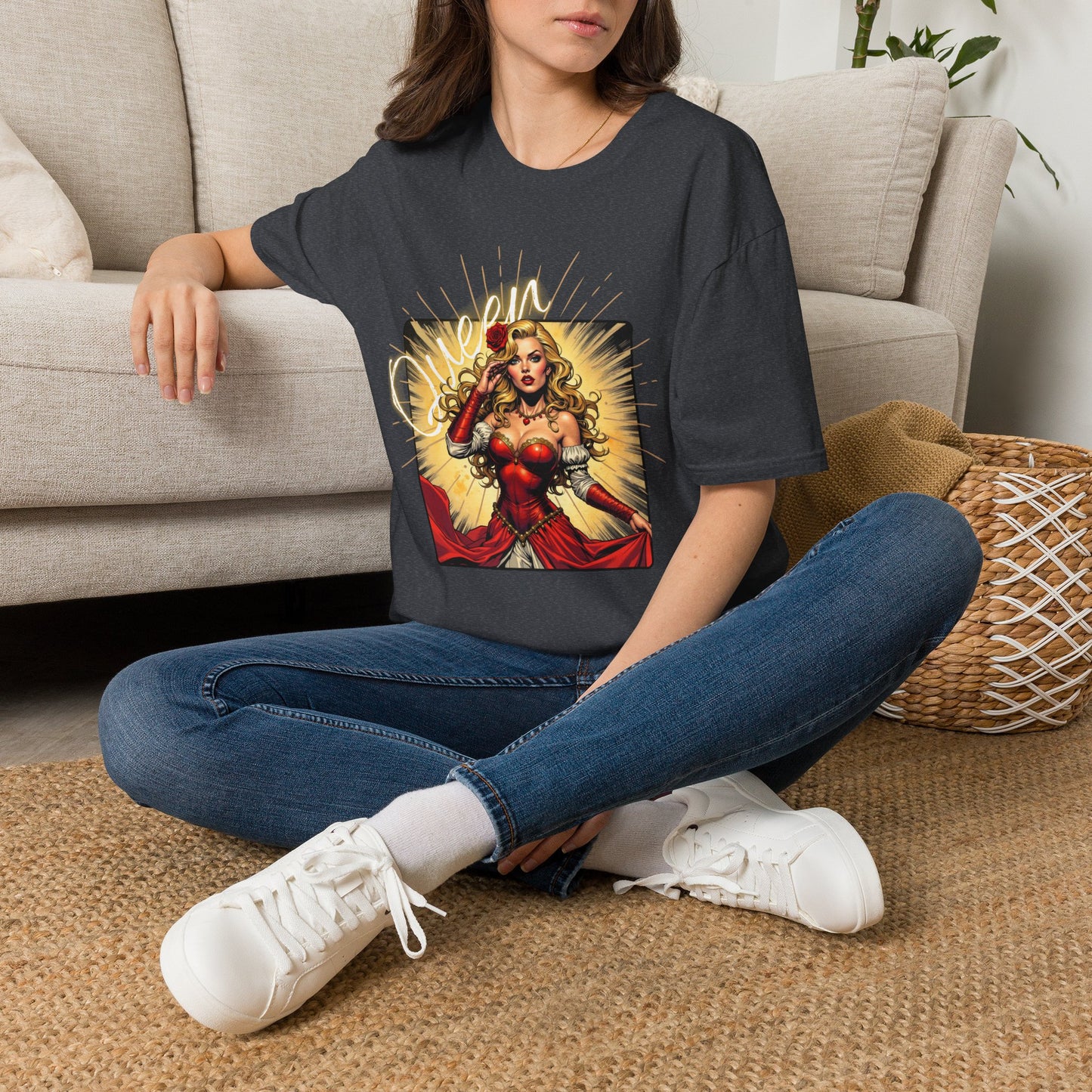 Empowered Women Unisex Softstyle T-Shirt - Bold & Confident Design, queen. girl