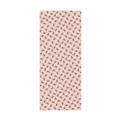 Gift Wrap Paper — Pink Snowman Pattern Holiday Wrapping Paper