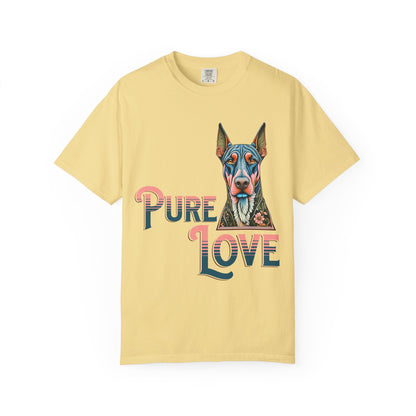 Pure Love Unisex Garment-Dyed T-Shirt - Dog Lovers Tee