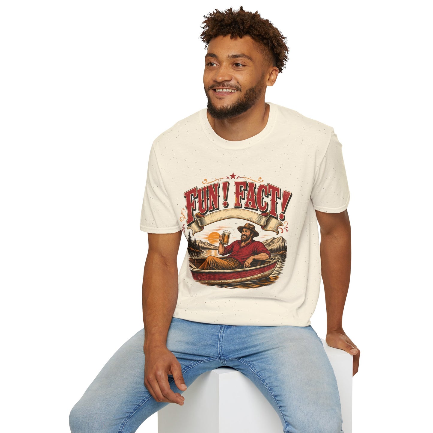 Fun! Fact! T-Shirt — Vintage Beer Drinker Graphic Tee