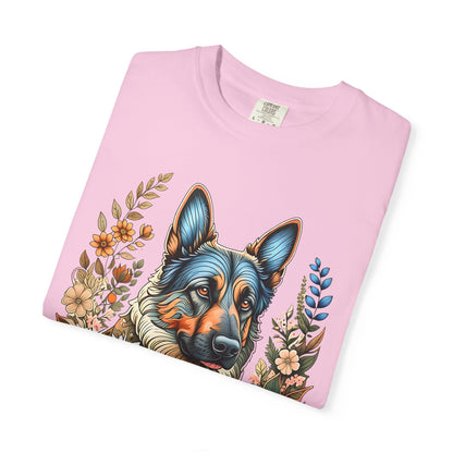 Pure Love Flower-Graphic T-Shirt for Dog Lovers