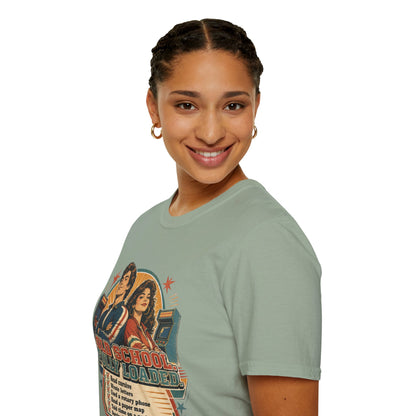 T-Shirt — Retro 'Old School' Arcade Couple Vintage Gamer Tee