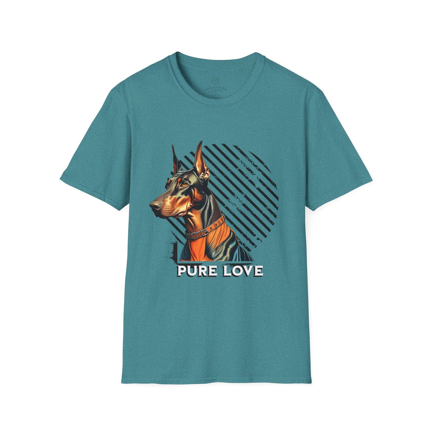 Pure Love Doberman Unisex Softstyle T-Shirt