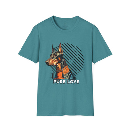 Pure Love Doberman Unisex Softstyle T-Shirt