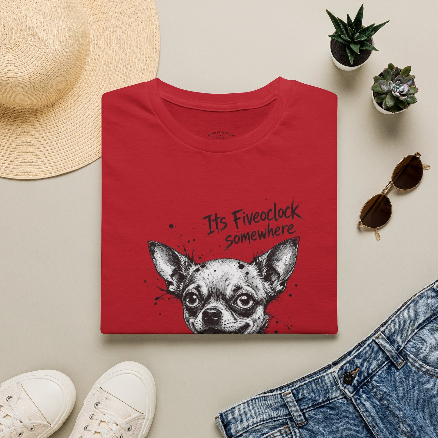 Chihuahua 'It's Five O'Clock Somewhere' T-Shirt