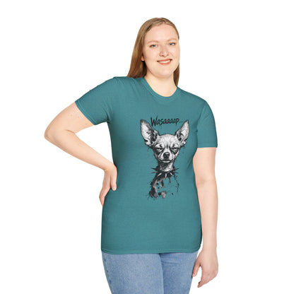 Chihuahua 'Wasaaaap' Graphic T-Shirt — Funny Dog Tee for Pet Lovers