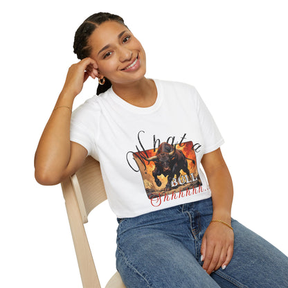 Unisex Bull Graphic T-Shirt - Fierce & Fun Fashion for Animal Lovers,bull