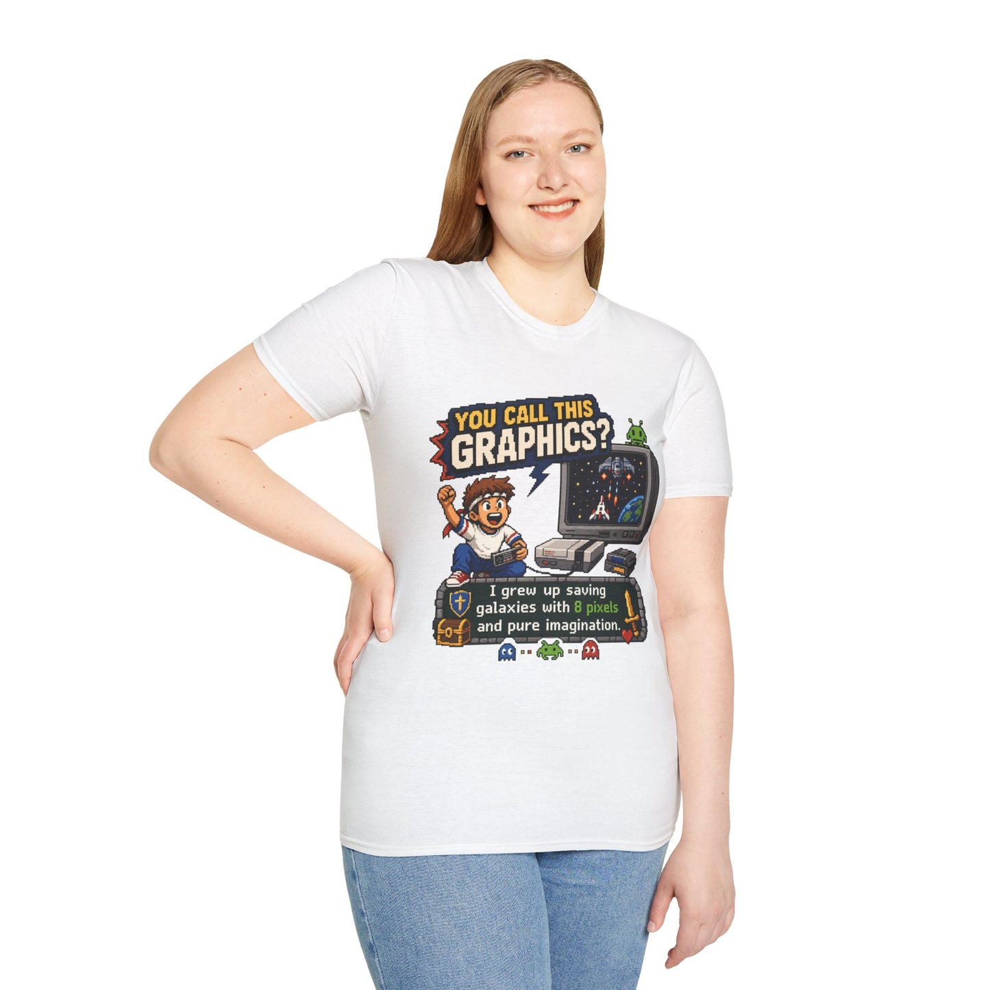 T-Shirt — "You Call This Graphics?" Retro Gamer Vintage Video Game Tee