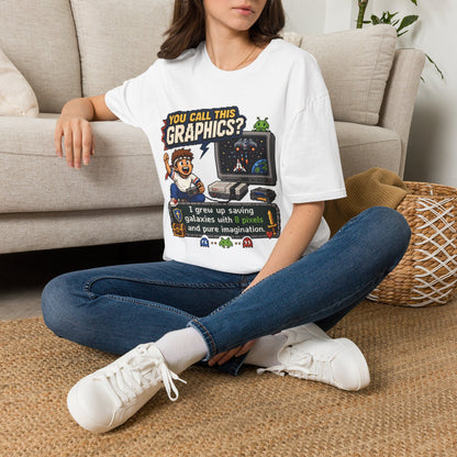T-Shirt — "You Call This Graphics?" Retro Gamer Vintage Video Game Tee