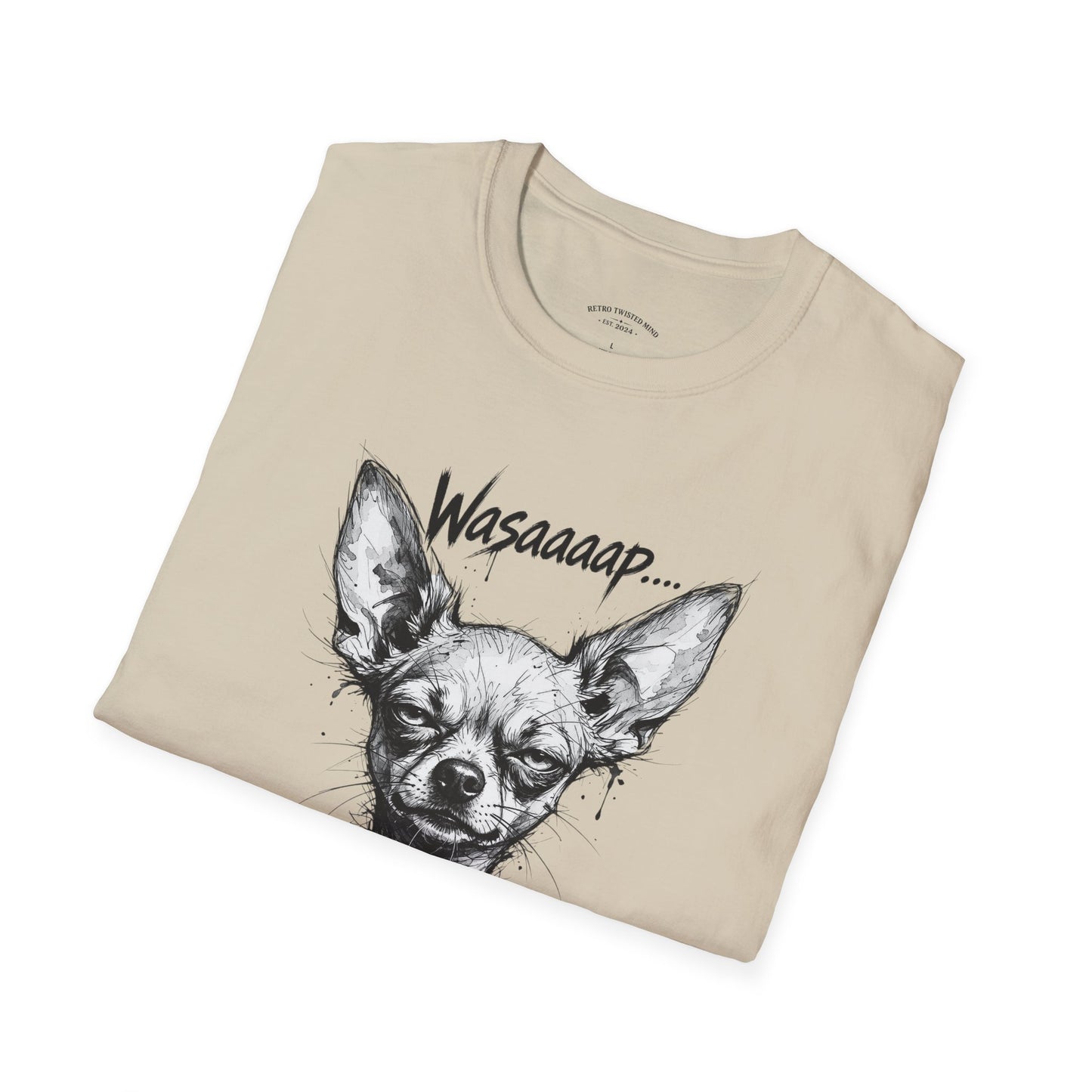 Chihuahua 'Wasaaaap' Graphic T-Shirt — Funny Dog Tee for Pet Lovers