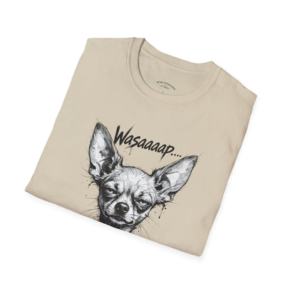 Chihuahua 'Wasaaaap' Graphic T-Shirt — Funny Dog Tee for Pet Lovers