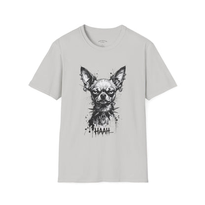 Chihuahua Portrait T‑Shirt — Expressive Black & White Dog Art Tee