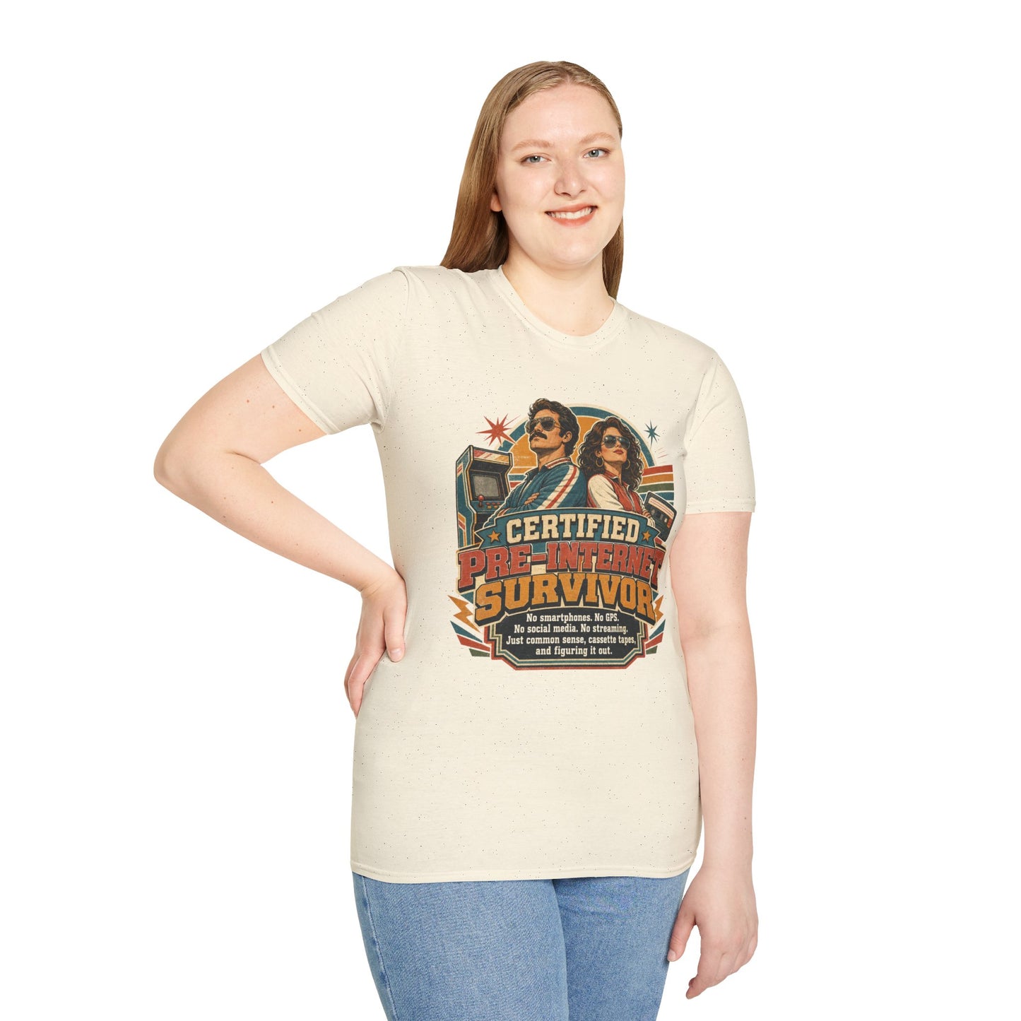 Certified Pre-Pandemic Survivor T-Shirt — Retro 70s Vintage Graphic
