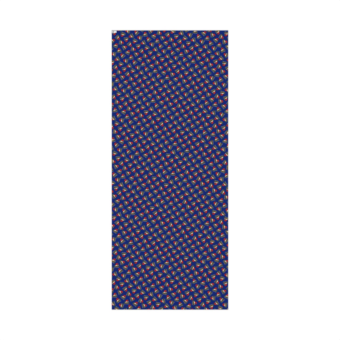 Christmas Gift Wrap Paper — Santa Sleigh & Presents Pattern