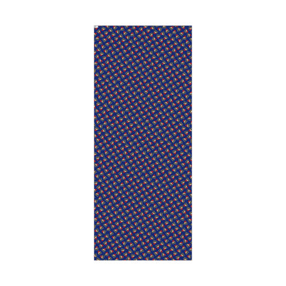 Christmas Gift Wrap Paper — Santa Sleigh & Presents Pattern