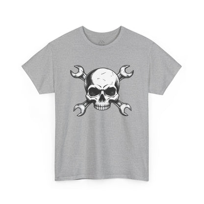 Mechanic Skull Tee — Wrench Crossbones Graphic T-Shirt