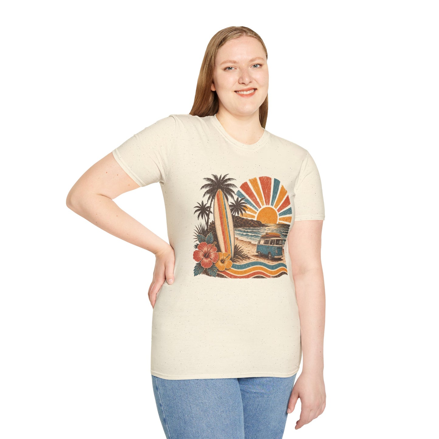 Retro Surf Sunset T-Shirt