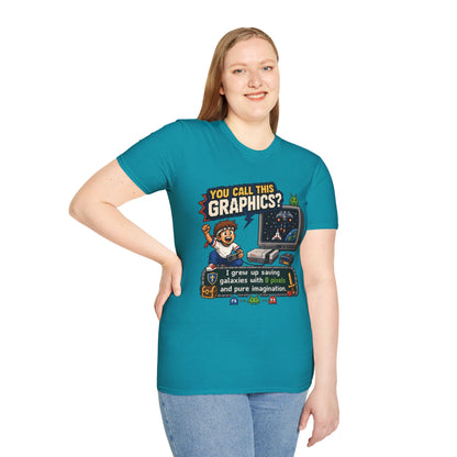 T-Shirt — "You Call This Graphics?" Retro Gamer Vintage Video Game Tee