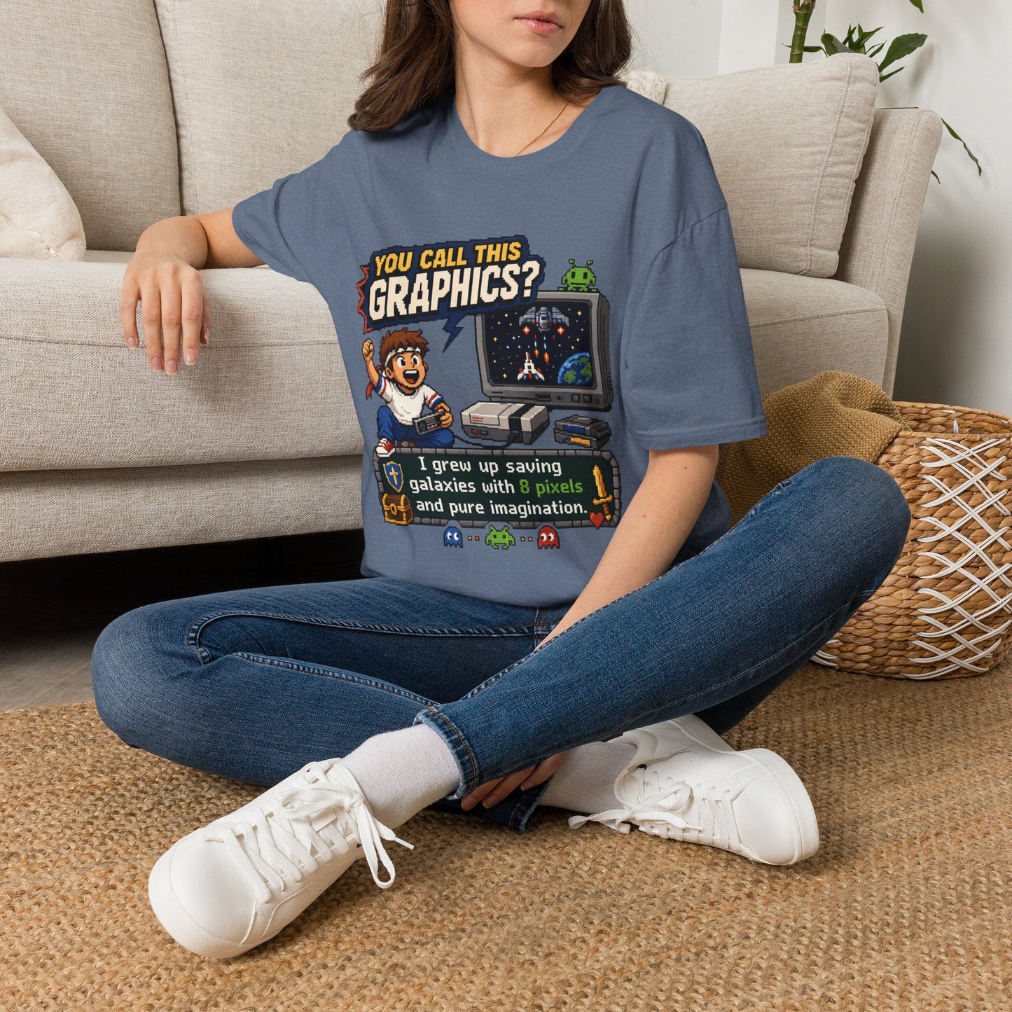 T-Shirt — "You Call This Graphics?" Retro Gamer Vintage Video Game Tee