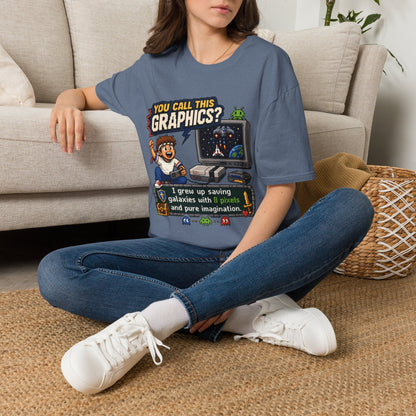 T-Shirt — "You Call This Graphics?" Retro Gamer Vintage Video Game Tee