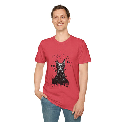 Doberman Ink Splatter T-Shirt