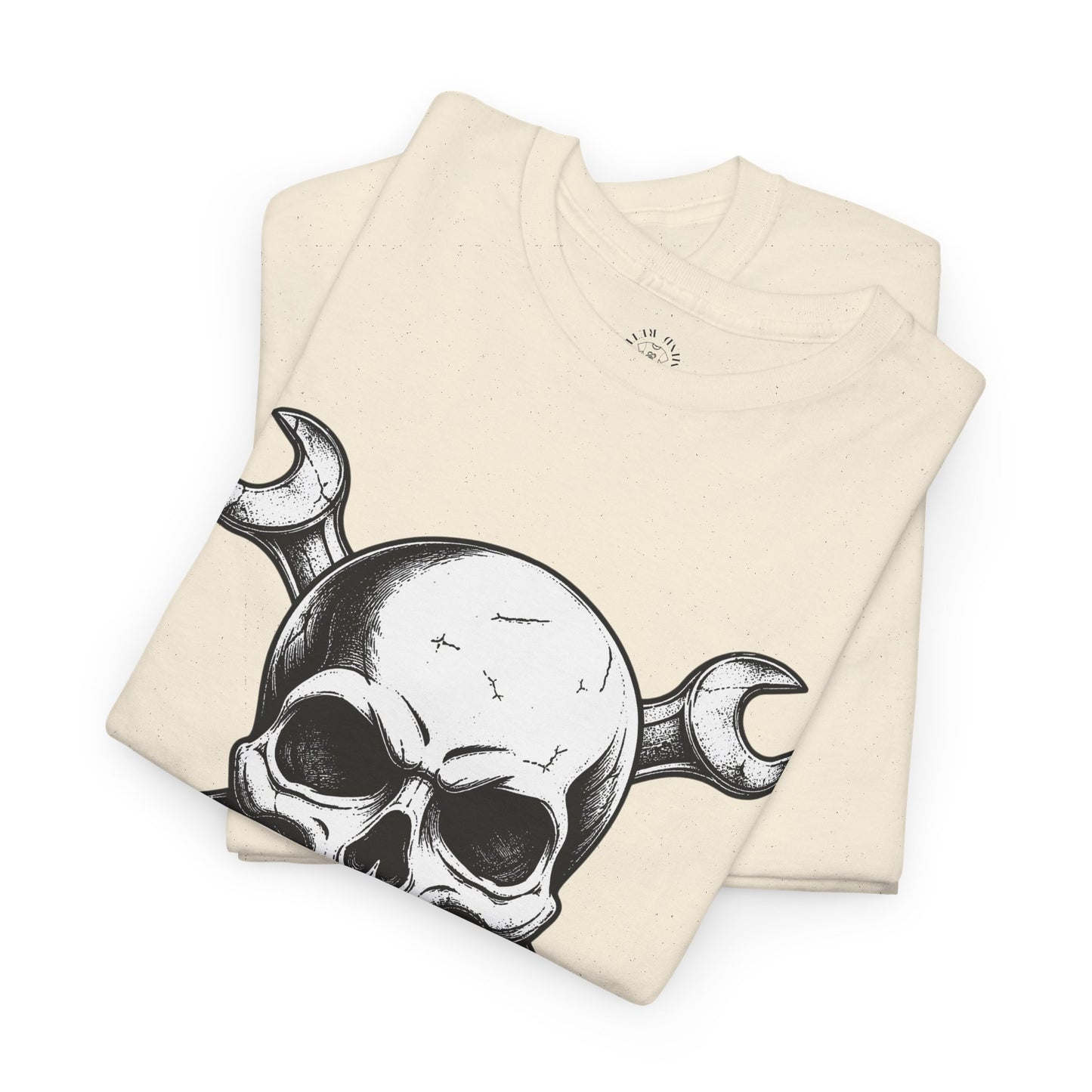 Mechanic Skull Tee — Wrench Crossbones Graphic T-Shirt
