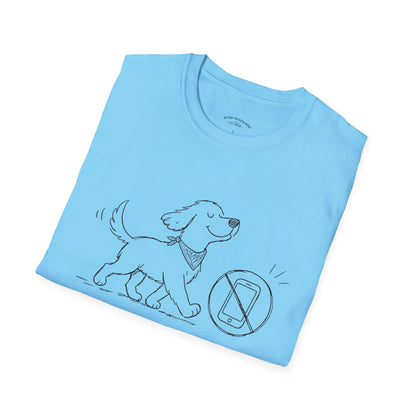 Less Scrolling, More Strolling Dog T-Shirt