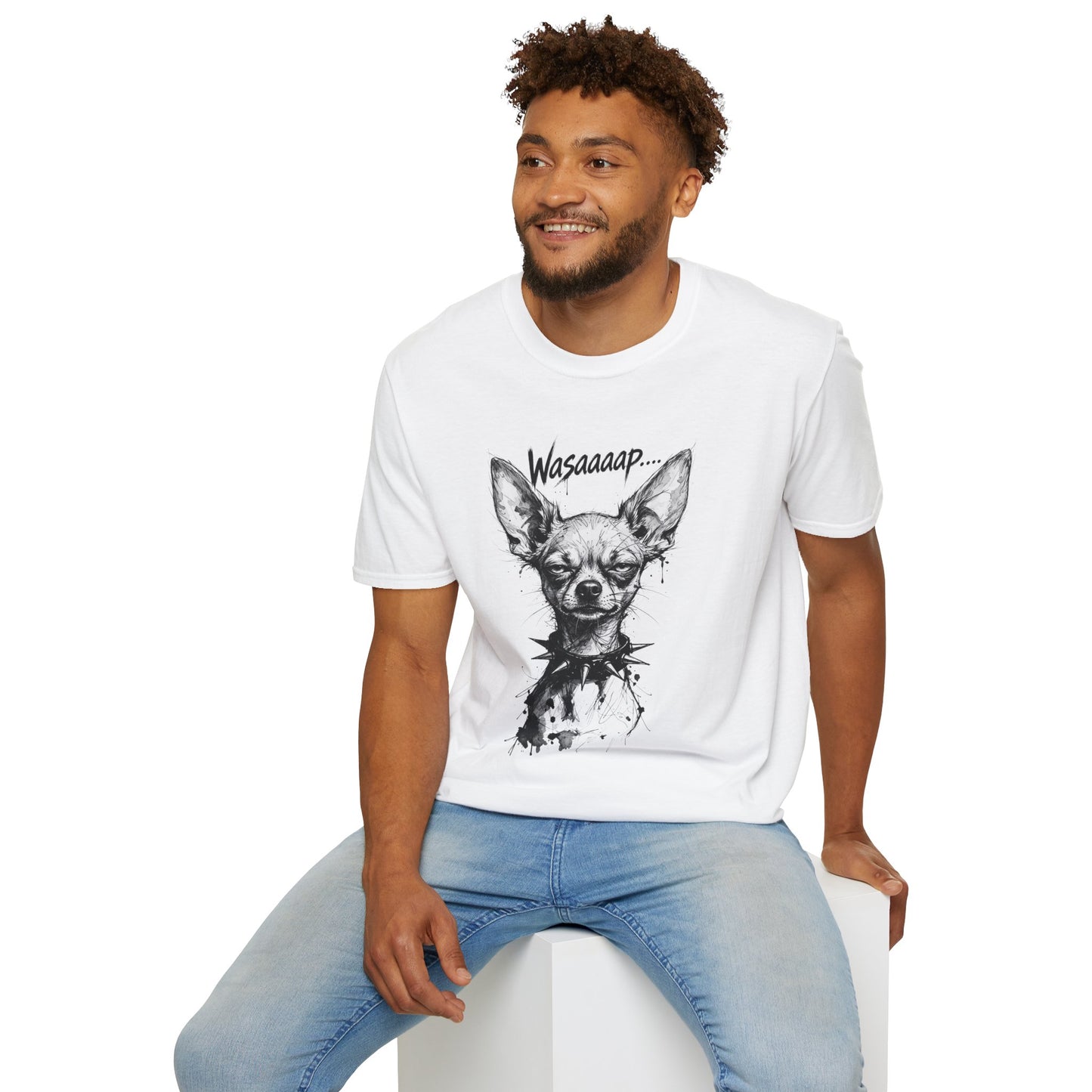 Chihuahua 'Wasaaaap' Graphic T-Shirt — Funny Dog Tee for Pet Lovers